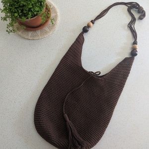 Boho-hippie Cross-Body Knit Purse